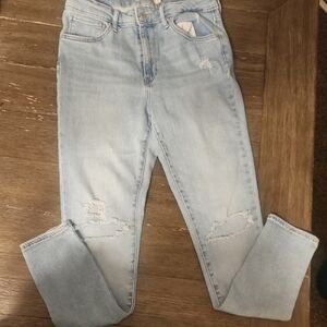 Levi's Blue Skinny Jeans Modern Distressed Style